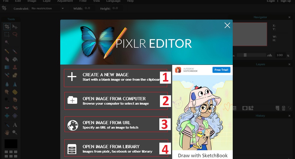 Hướng dẫn sử dụng photoshop online