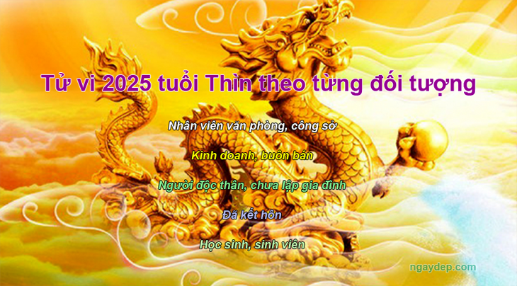 Tử vi 2025 tuổi Thìn theo dạng đối tượng nhân viên văn phòng, kinh doanh, độc thân