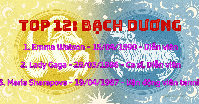 Top 12 Bạch Dương