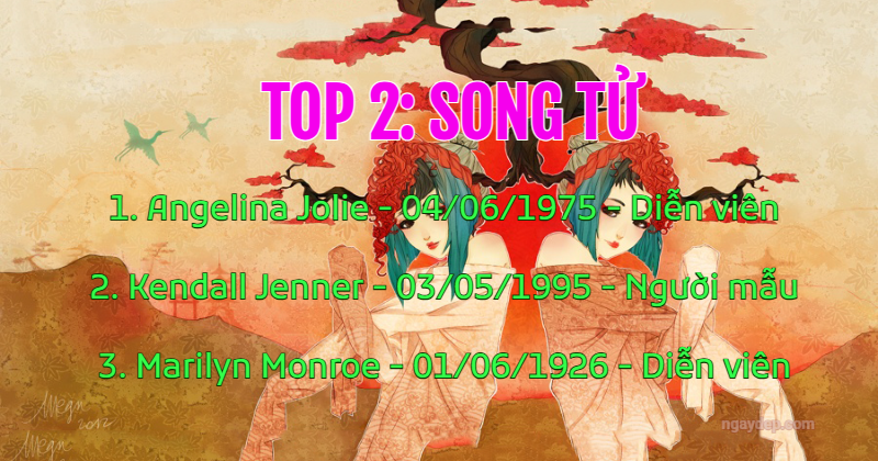 Top 2 là Song Tử