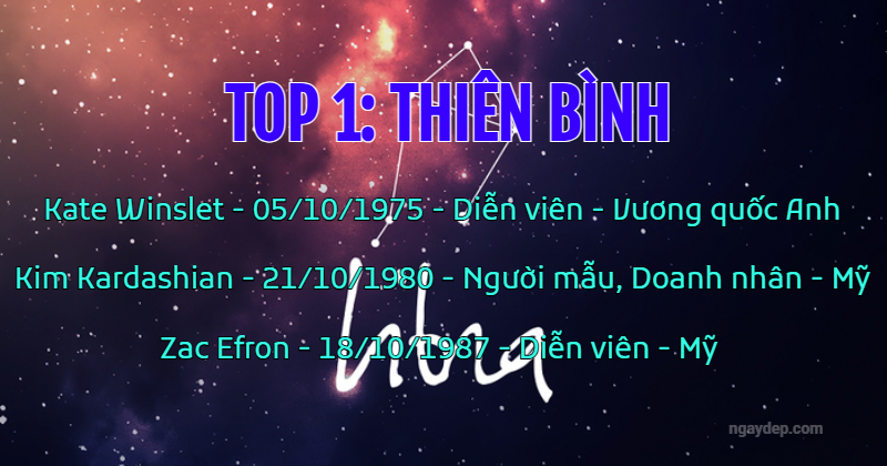 Vẻ ngoài của Thiên Bình được coi là vẻ đẹp lung linh và sinh đẹp nhất.