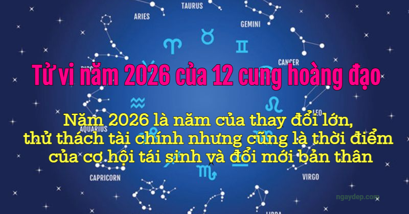Tử vi 2026 của 12 cung hoàng đạo chính xác nhất