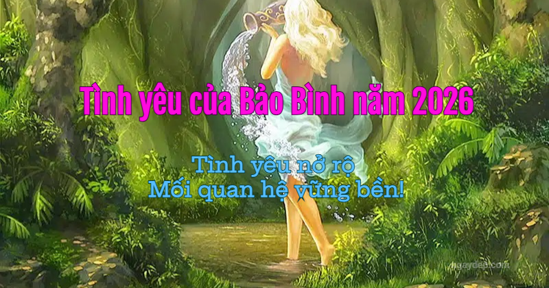 Tình yêu của Bảo Bình năm 2026: Tình yêu nở rộ, mối quan hệ vững bền!