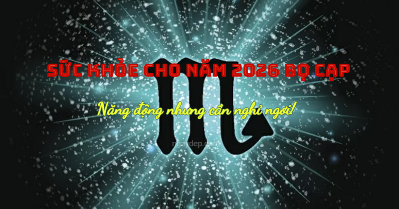 Sức khỏe cho năm 2026 Bọ Cạp: Năng động nhưng cần nghỉ ngơi!