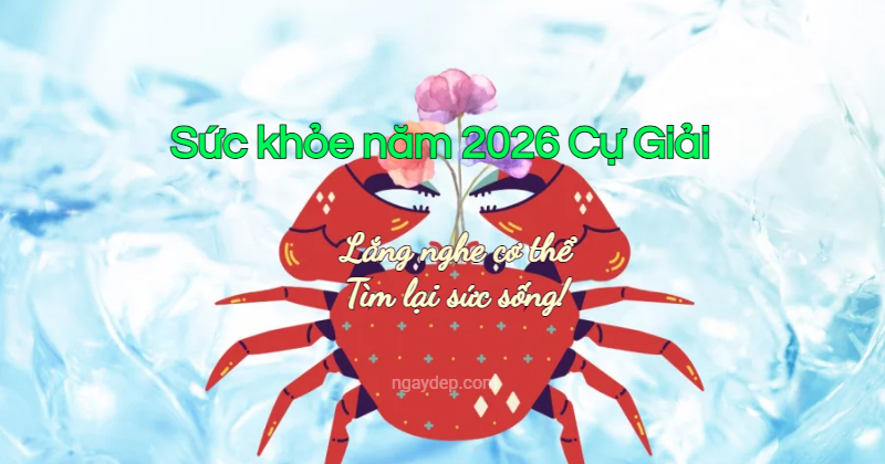 Sức khỏe năm 2026 của Cự Giải: Lắng nghe cơ thể, tìm lại sức sống!
